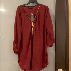 Burgundy Long Sleeve